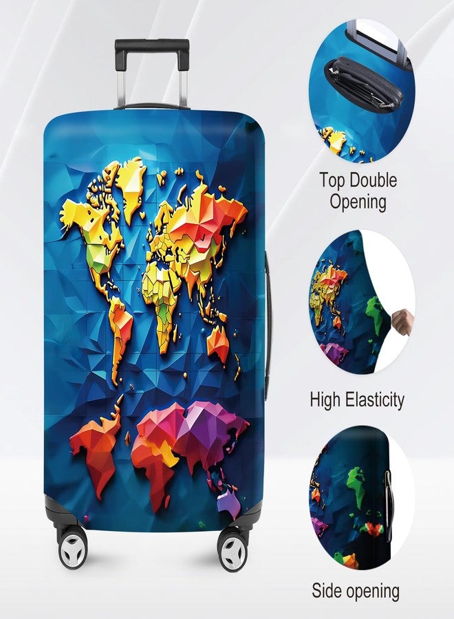 ANNA QUEEN Travel Luggage Cover Suitcase Protector Suitcase Cover Anti-Scratch,Stretchable Bag Cover Washable Durable Polyester - Image 3